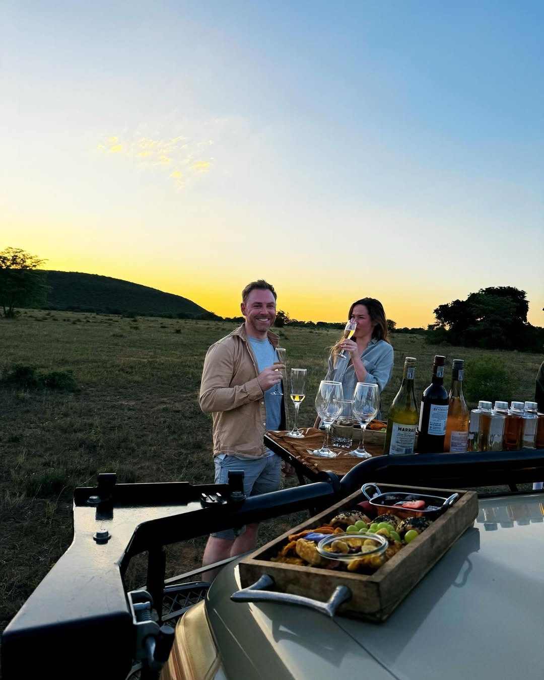 Lovers on an African Wildlife Safari Tours