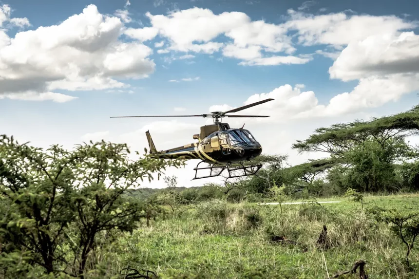 Helicopter safaris in Tanzania