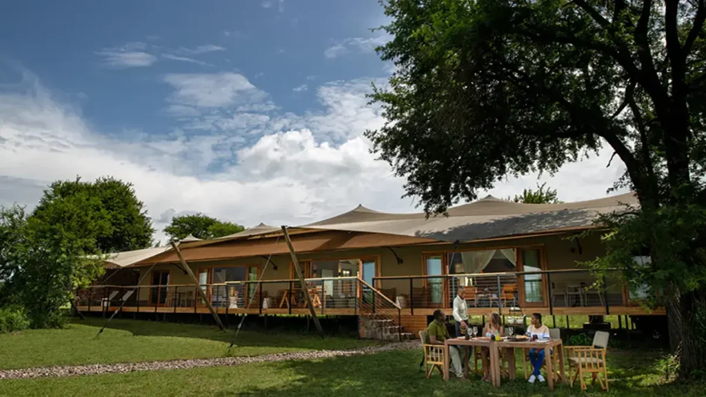 Exterior of the Retreat Sayari Camp Africa