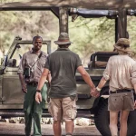 A Couple on safari in Rah, Tanzania