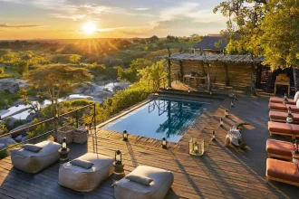 The view of evening at the Lodge in Serengeti National Park | Best Lodge to stay in 2026 / 2027 Tanzania Safari Tour.