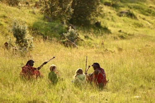 Young Explorers in Kenya with a Masai Guide