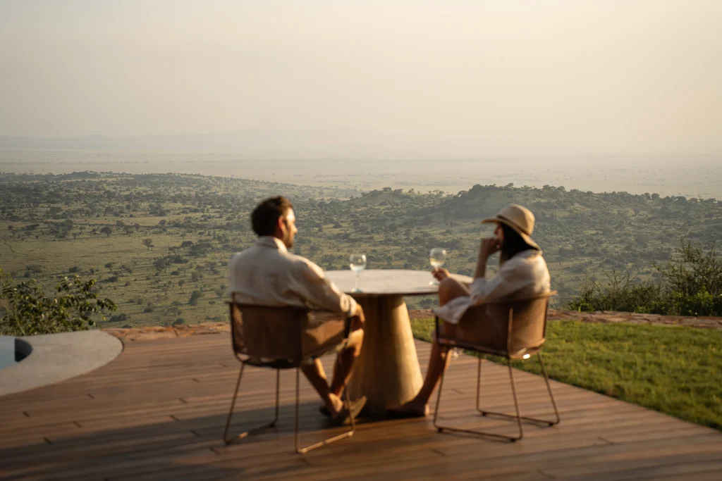 Couple sharing the Safari Moments in Singita Milele | East Africa Safari Guides